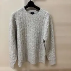 UNIQLO ケーブル編みニットセーター M グレー