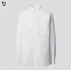 UNIQLO＋J スーピマコットンオーバーサイズシャツ　襟付き