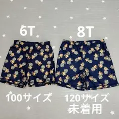 キッズ水着　ハーフパンツ　男の子水着　パイナップル　100 120