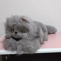 ピ*コ様 美品/当時物 昭和レトロ オオイケ ペルシャ猫 ぬいぐるみ 全長