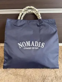【極美品】NOMADIS ノマディス SAC トートバッグ 大容量 紺のサムネイル
