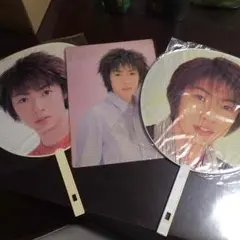 【未使用】嵐 相葉雅紀 初期 ジャンボうちわ&下敷きセット