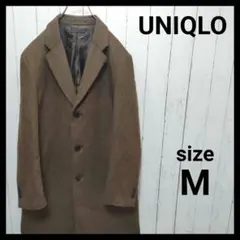 【UNIQLO】 ウールカシミヤチェスターコート　ガンクラブチェック　F127