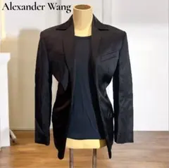 【美品】✨ Alexander Wang ✨ テーラージャケット ブラックのサムネイル