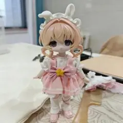 2つセット ピンク+ブルー ボニーバニー6 兎の夢匣用服 C4F ドール用