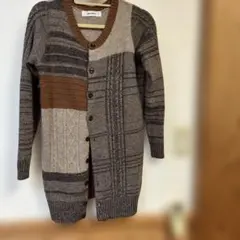 スーパーハッカ SUPERHAKKA カーディガン パッチワーク ロング