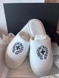 CHROME HEARTS スリッパ ホワイト L 正規店購入 購入証明コピー付 