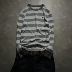 archive striped thermal l/s tee y2k