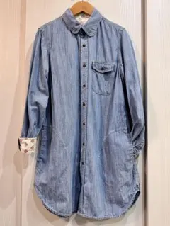 デニムブルー 長袖シャツ Rightーon