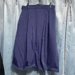 GU タックフレアミディスカート　ネイビー　3XL