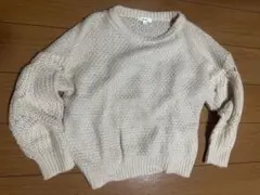 niko and... アイボリー 長袖ニットセーター　L 秋　冬