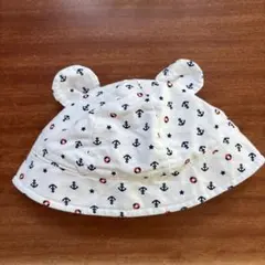 クマ耳付きコットンベビー帽子 値下げ！