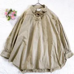 【チャオパニックティピー】 ヴィンテージ 編み上げリボン オーバーチュニック