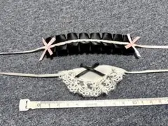 10cmぬい服　スタイ、ヘッドドレス　ぬいぐるみ服