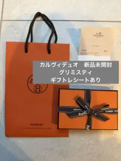 ⁠【新品未開封】エルメス カルヴィデュオ グリスミスティ 希少シェーブルのサムネイル