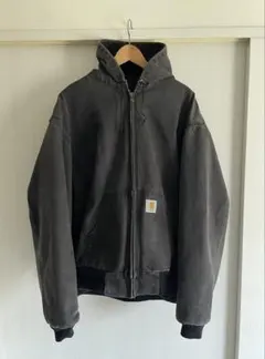 USA製　Carhartt 90's 黒墨フェードアクティブジャケット