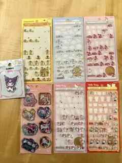 サンリオ　ボンボンドロップシール　ミニ　ウォーターシール　クロミワッペンお裾分け