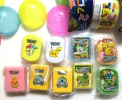 ポケモン　おべんとう　けしゴム　９個セット 新品未開封ですが、中身お見せします