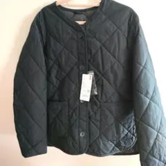 パフテックノーカラージャケット Sサイズ ブラック