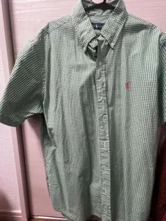 Ralph Lauren 半袖シャツ M 緑のチェック