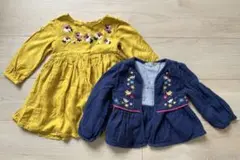 JohnLewisbaby カーディガン＆ワンピース 74-86cm 2点 秋冬