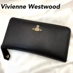 【美品】Vivienne Westwood ヴィヴィアン 長財布 ブラック 黒のサムネイル