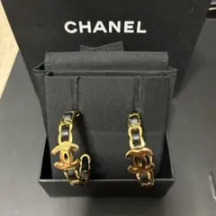 CHANEL ゴールド フープピアス