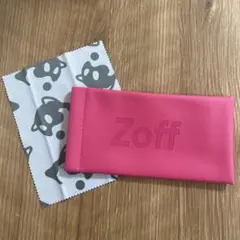 Zoff ピンク メガネケース