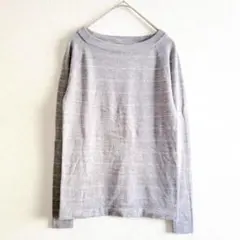 バナナリパブリック　ニット　セーター　ウール混　ラメ入り　グレー　XXS 小さめ