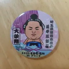 【新品】2025年　名古屋場所　缶バッジくじ　大栄翔　IGアリーナ　会場限定
