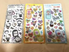 ハローキティ ウサハナ トムとジェリー　平成はっぴーフォンシール　3点セット