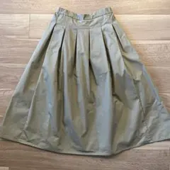 アーバンリサーチドアーズ　フレアロングスカート　カーキ