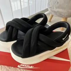 ☆NIKE 厚底スポーツサンダル ブラック #24cm [未使用]