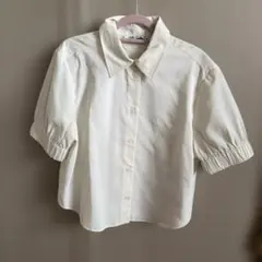 ZARA アイボリー 半袖セットアップ