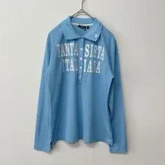 kappa ポロシャツ ライトブルー イタリア ゴルフウェア　スポーツ　Ｌ