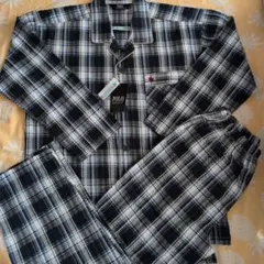 新品.未使用 POLO メンズパジャマ M ネイビー系チェック