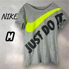 ナイキ NIKE フレンチスリーブ Tシャツ Mサイズ グレー プリントロゴ