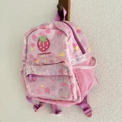 mother garden キッズ用 リュック ユニコーン柄 いちご ピンクのサムネイル