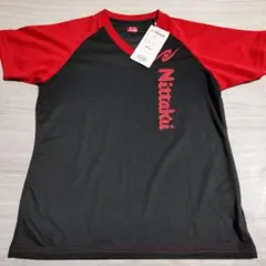 Nittaku NX-2073 卓球ウェア Sサイズ 黒/赤 160〜170