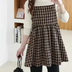 シャーリングチェックキャミチュニックのサムネイル