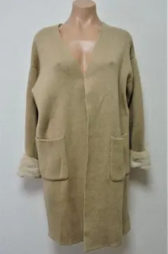 【新品】INGNI　イング　袖ファー付　ロングカーディガン　Ｍ