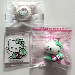 ハローキティ×サーティワン アイスクリーム チャーム＆シール