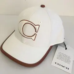 COACHコーチ 帽子 メンズ レディース キャップ XS/Sコットン ホワイトのサムネイル