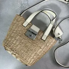 高級　ポロラルフローレン　ハンドバッグ　カゴバッグ　Reese