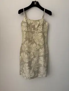 ROXY/フローラル柄 ベージュ キャミワンピース