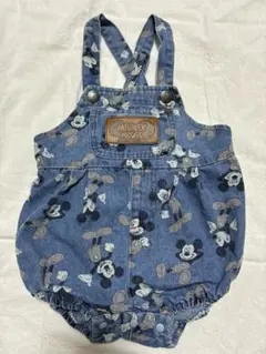 ミッキーマウス デニム　ロンパース　ディズニー