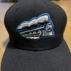 New Era 59FIFTY キャップ ブラック 蒸気機関車刺繍