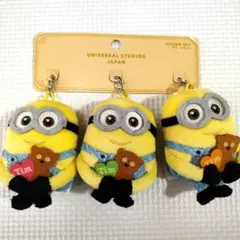 新品・未使用　USJ限定　ミニオン　ぬいぐるみ　マスコット　チャームセット