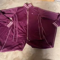 ellesse パープル ジャージ上下セット