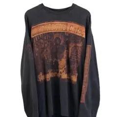 240g 美式ヴィンテージ ハイストリート 水洗加工 長袖Tシャツユニセックス